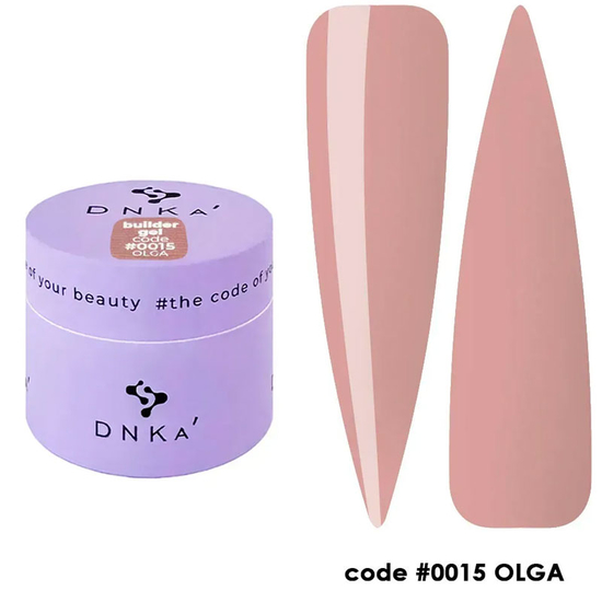 Гель для наращивания DNKa Builder Gel №0015 Olga 15 мл, Объем: 15 мл, Цвет: 0015