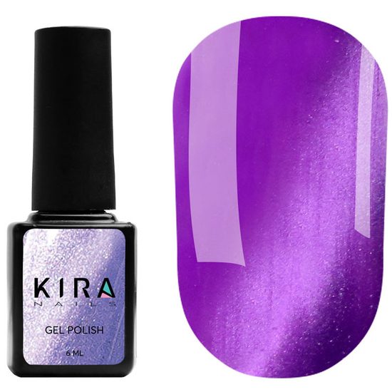Гель-лак Kira Nails Cat Eye №006, 6 мл, Колір: 006, Вид: Кольоровий гель-лак, Колір: Фіолетовий