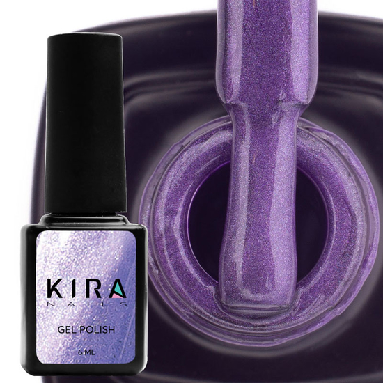 Гель-лак Kira Nails Cat Eye №006, 6 мл, Колір: 006, Вид: Кольоровий гель-лак, Колір: Фіолетовий2