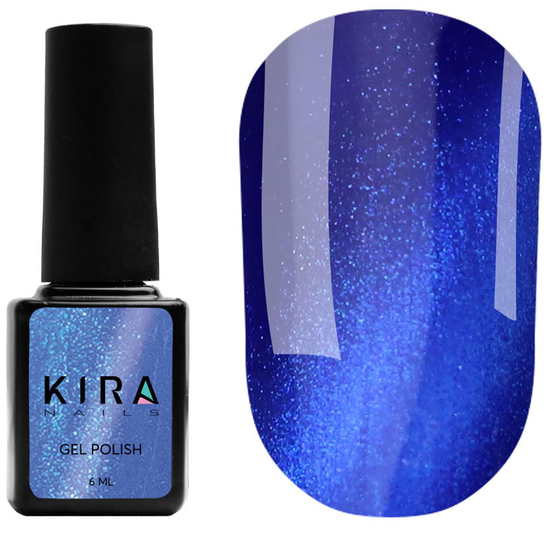 Гель-лак Kira Nails Cat Eye №008, 6 мл, Колір: 008, Вид: Кольоровий гель-лак, Колір: Синій