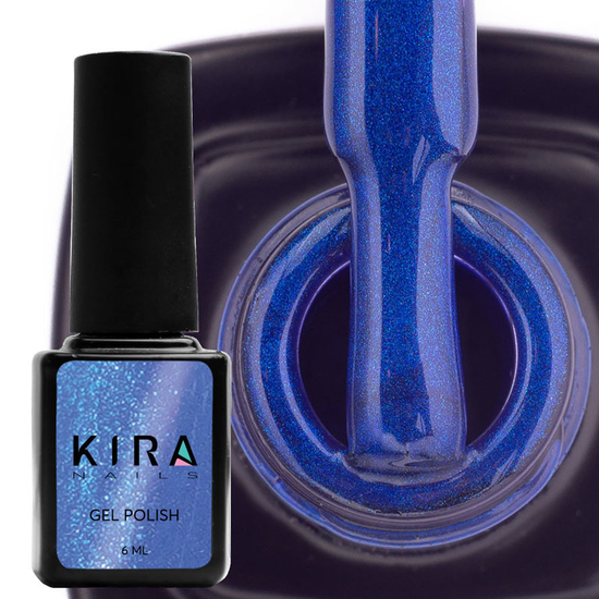 Гель-лак Kira Nails Cat Eye №008, 6 мл, Колір: 008, Вид: Кольоровий гель-лак, Колір: Синій2