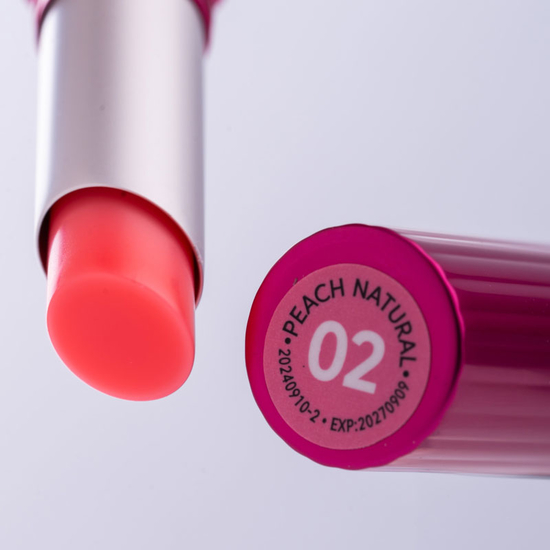 Відтінковий бальзам для губ ZOLA Lip Tint Balm 02 Peach Natural, Колір: 023