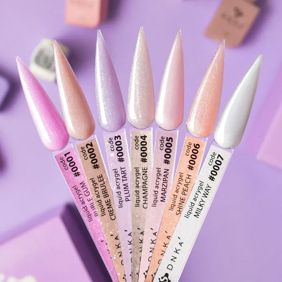 Гель для ногтей DNKa Liquid Acrygel 0007 Milky Way 12 мл, Объем: 12 мл, Цвет: 00072