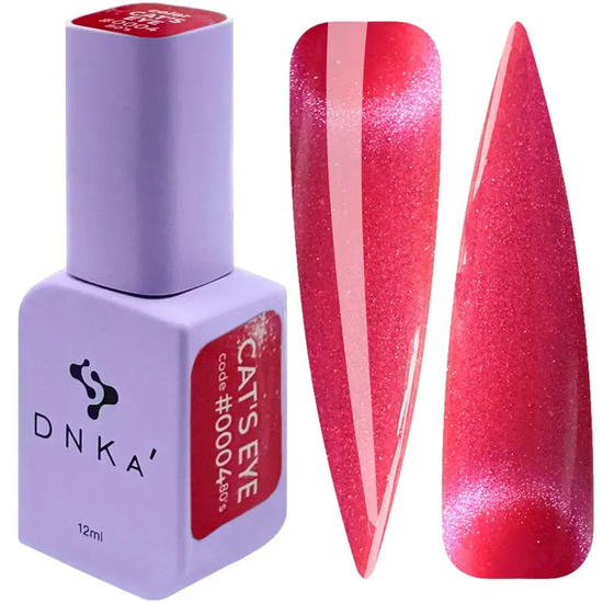 Гель-лак DNKa Color Gel Polish Cat's Eye №0004 80's 12 мл, Колір: 0004