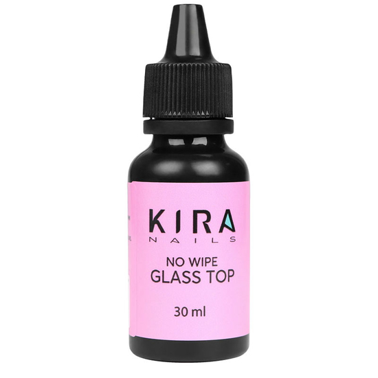 Закрепитель для гель-лака БЕЗ липкого слоя  Kira Nails No Wipe Top Coat 30 мл, Объем: -30 мл