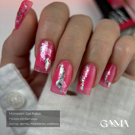 Гель-лак GA&MA Mystic collection 213 Flamingo / Містік колекція 213 Фламінго 10 мл, Колір: 2134