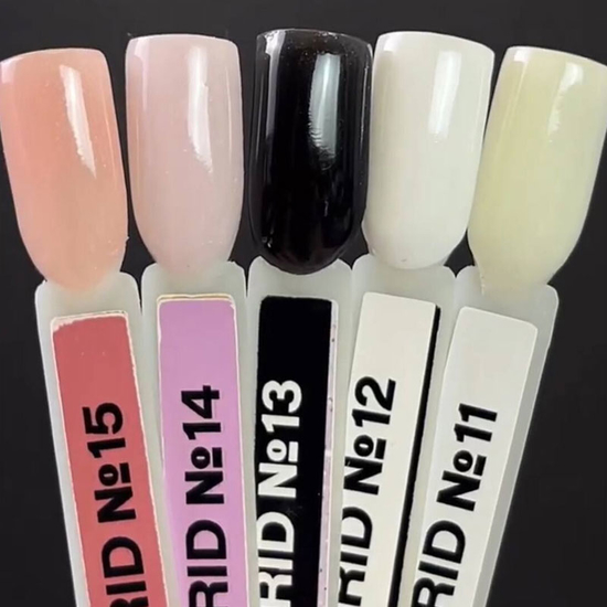 Акрил-гель DIS Gel Hybrid PolyGel №11 (натурально-білий), 30 мл, Колір: 112