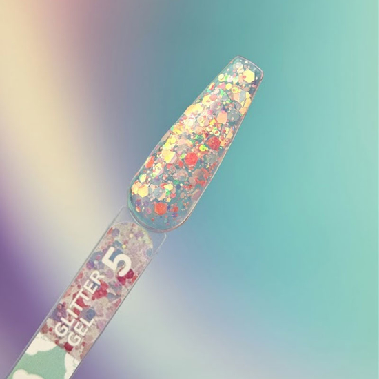 Блискітки для нігтів You Are Cute Glitter Gel №5 5 мл, Колір: 53