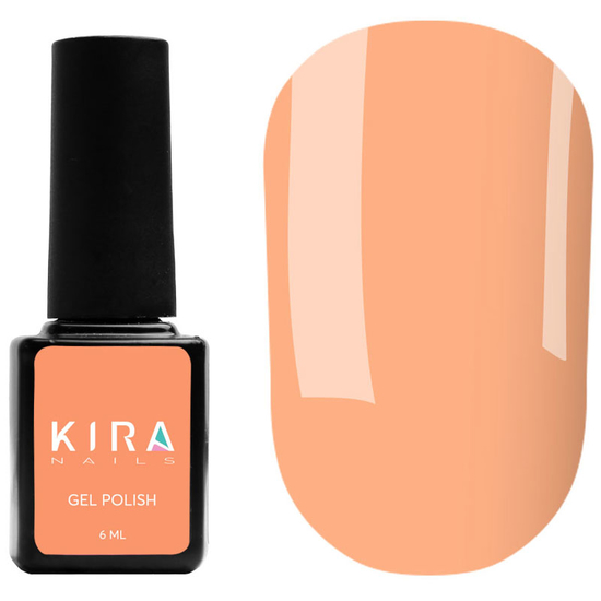 Гель-лак Kira Nails №020 (рожево-персиковий, неоновий), 6 мл
