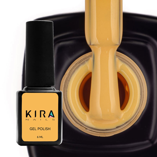 Гель-лак Kira Nails №023 (солнечно-желтый, эмаль), 6 мл2