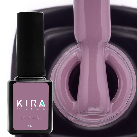 Гель-лак Kira Nails №115 (сиренево-бежевый, эмаль), 6 мл3