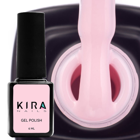 Гель-лак Kira Nails №140 (ніжно-рожевий, емаль), 6 мл2