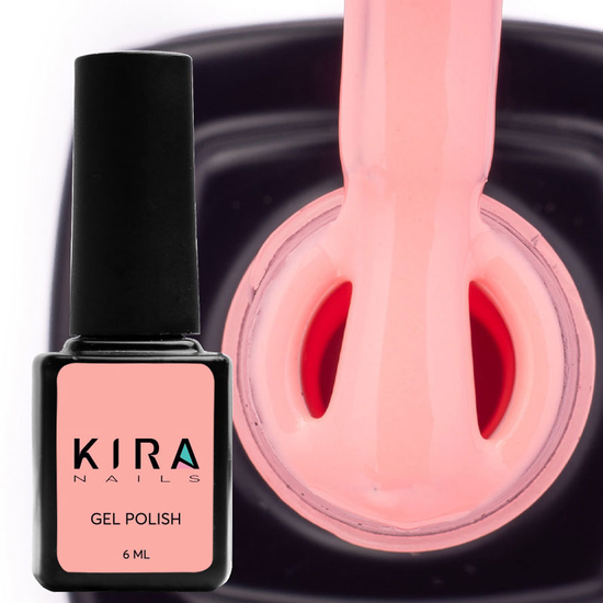 Гель-лак Kira Nails №141 (бежево-рожевий, емаль), 6 мл3