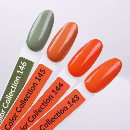 Гель-лак Kira Nails №145 (оранжево-красный, эмаль), 6 мл4