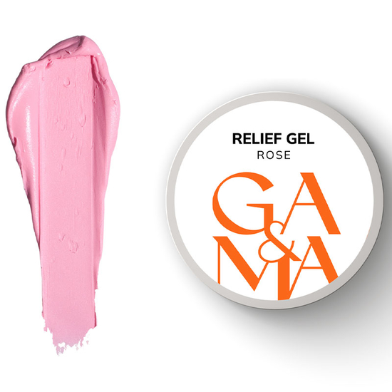 Гель паста для ногтей GA&MA Relief Gel Rose 5 г, Цвет: Rose
