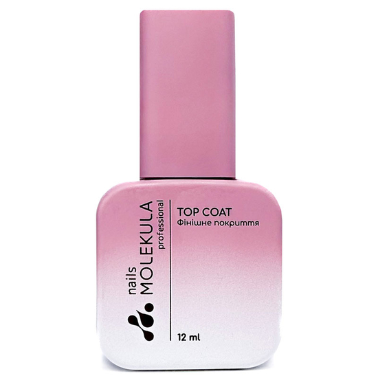Molekula Top Coat Sticky Universal EO – універсальний топ з липким шаром, 12 мл