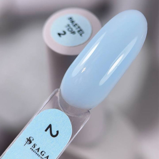 Топ без липкого шару SAGA Pastel Top №02 10 мл, Колір: 022