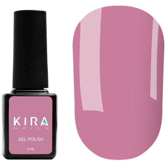 Гель-лак Kira Nails №091 (лилово-розовый, эмаль), 6 мл