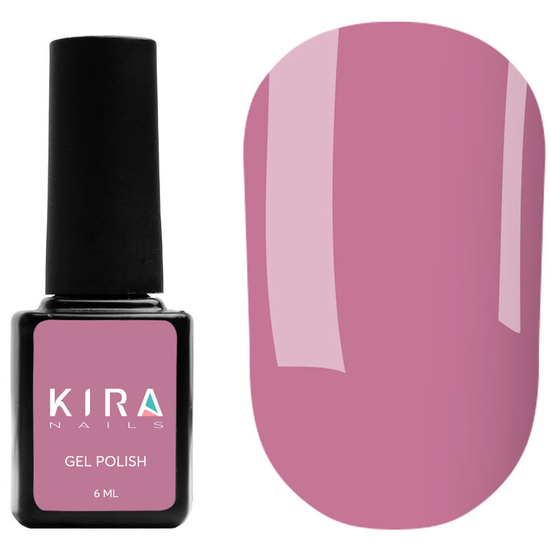 Гель-лак Kira Nails №092 (темно-сиреневый, эмаль), 6 мл