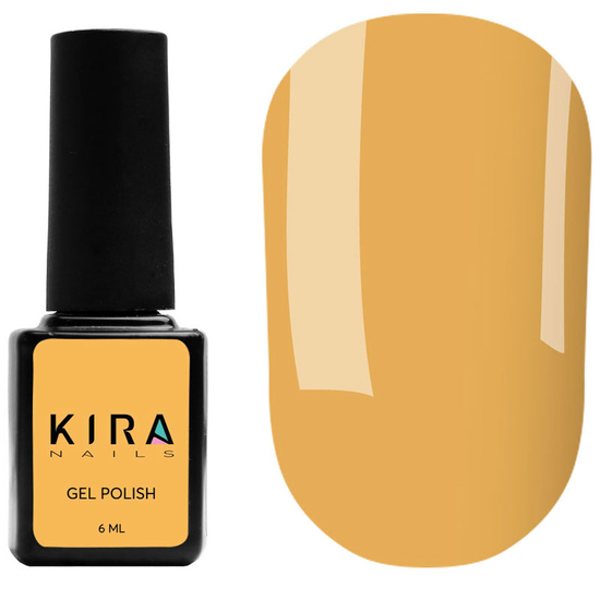 Гель-лак Kira Nails №023 (солнечно-желтый, эмаль), 6 мл