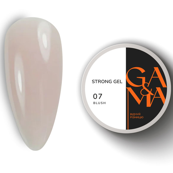 Гель для укрепления и наращивания GaMa Strong Gel №007 50 мл, Объем: 50 мл, Цвет: 007