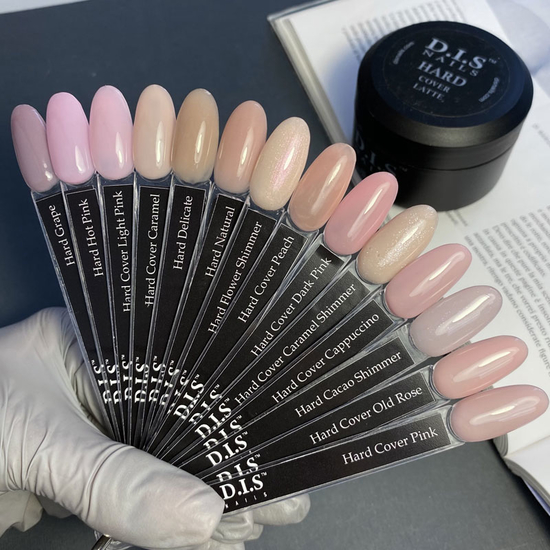 Гель для наращивания DIS Nails Hard Caramel&Shimmer 50 г, Объем: 50 г, Цвет: Caramel&Shimmer2
