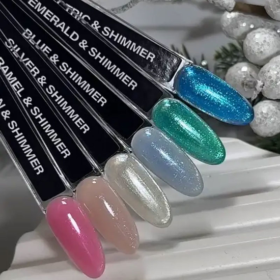 Гель для наращивания DIS Nails Hard Silver&Shimmer, 28 г, Цвет: Silver&Shimmer2
