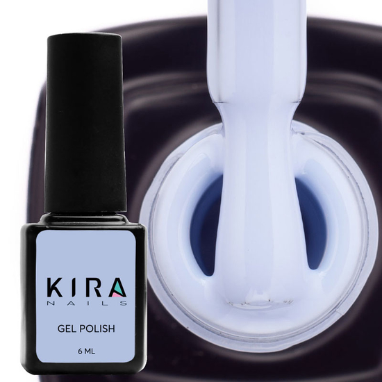 Гель-лак Kira Nails №132 (нежно-голубой, эмаль), 6 мл3