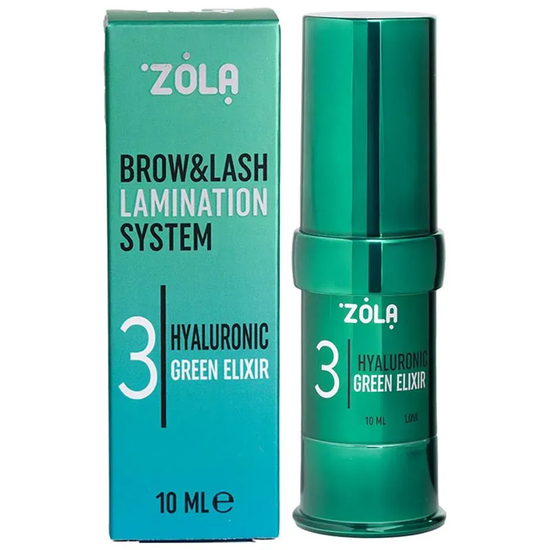 Состав для ламинирования 03 ZOLA Color Lab Hyaluronic Green Elixir, Цвет: 03