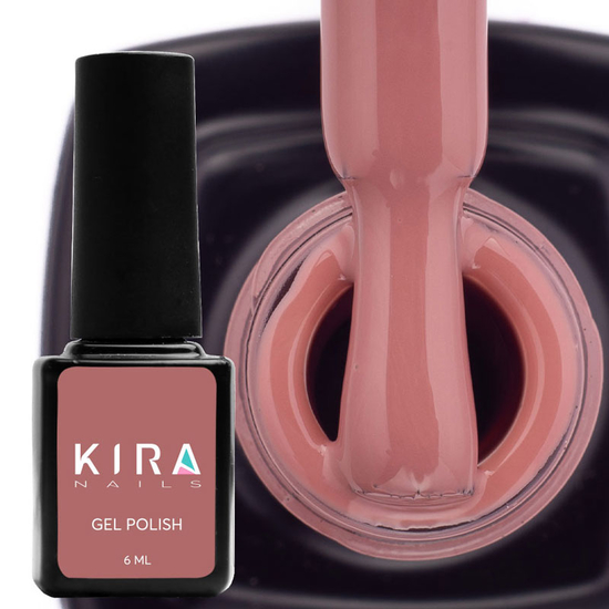 Гель-лак Kira Nails №114 (рожево-коричневий, емаль), 6 мл2