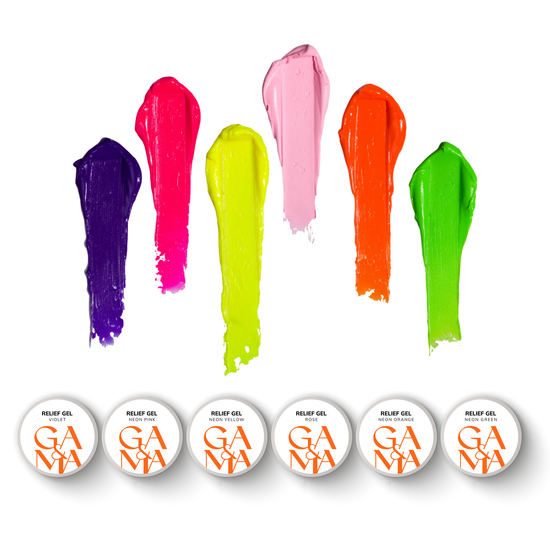Гель паста для нігтів GA&MA Relief Gel Neon Pink 5 г, Колір: Neon Pink2