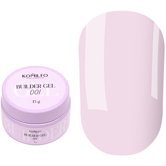 Гель для нарощування Komilfo Builder Gel 001 30 г, Об`єм: 30 г, Колір: 0012
