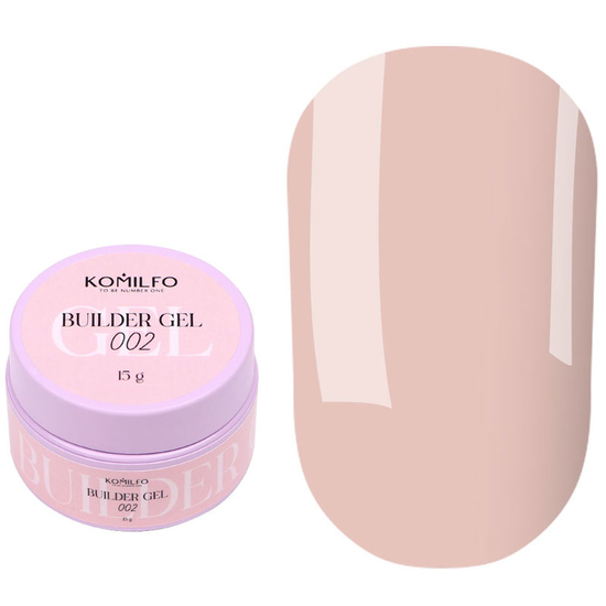 Гель для нарощування Komilfo Builder Gel 002 15 г, Об`єм: 15 г, Колір: 0022