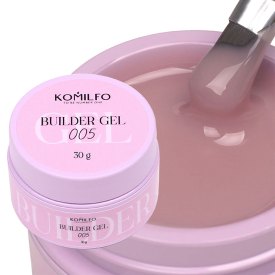 Гель для нарощування Komilfo Builder Gel 005 30 г, Об`єм: 30 г, Колір: 005