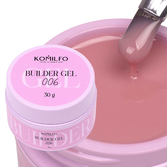 Гель для нарощування Komilfo Builder Gel 006 30 г, Об`єм: 30 г, Колір: 006