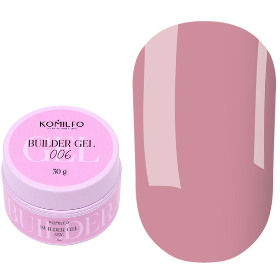 Гель для нарощування Komilfo Builder Gel 006 30 г, Об`єм: 30 г, Колір: 0062