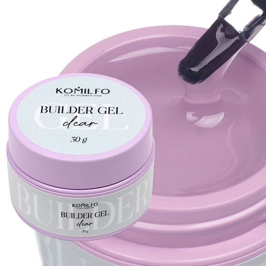 Гель для нарощування Komilfo Builder Gel Clear 30 г, Об`єм: 30 г, Колір: Clear