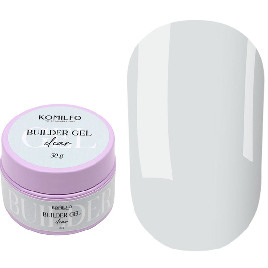 Гель для нарощування Komilfo Builder Gel Clear 30 г, Об`єм: 30 г, Колір: Clear3