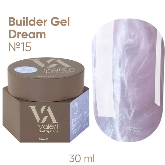 Гель для наращивания Valeri Builder Gel Dream №15 30 мл, Объем: -30 мл, Цвет: 15