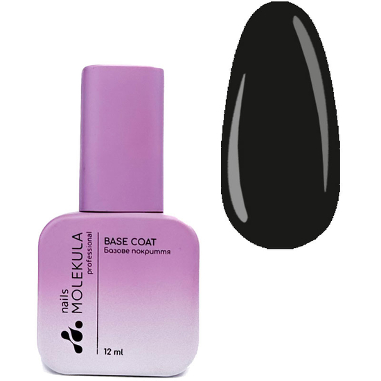 Molekula Base Colour Blackberry (чорний, емаль), 12 мл, Колір: Blackberry