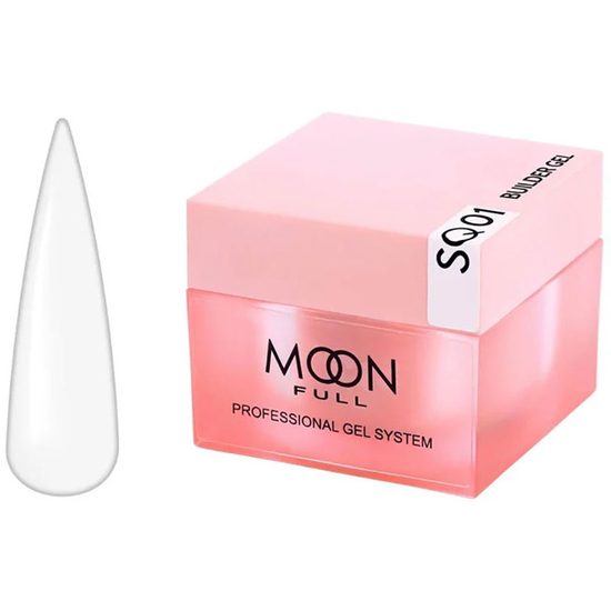 Моделюючий гель Moon Full Builder Gel SQ01 30 мл, Об`єм: 30 мл
, Колір: SQ01