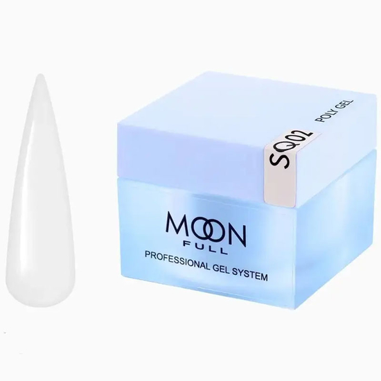 Полігель для нарощування нігтів Moon Full Poly Gel SQ02 30 мл, Об`єм: 30 мл
, Колір: SQ02