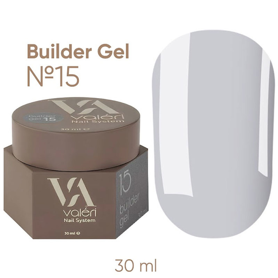 Гель для нарощування Valeri Builder Gel 15 30 мл, Об`єм: 30 мл, Колір: 15