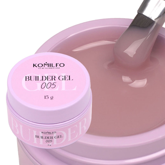 Гель для нарощування Komilfo Builder Gel 005 15 г, Об`єм: 15 г, Колір: 005