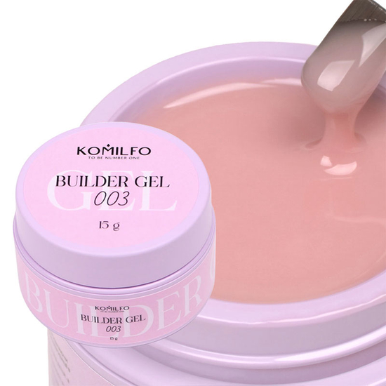 Гель для нарощування Komilfo Builder Gel 003 15 г, Об`єм: 15 г, Колір: 003