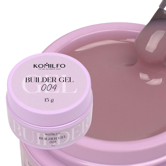 Гель для нарощування Komilfo Builder Gel 004 15 г, Об`єм: 15 г, Колір: 004