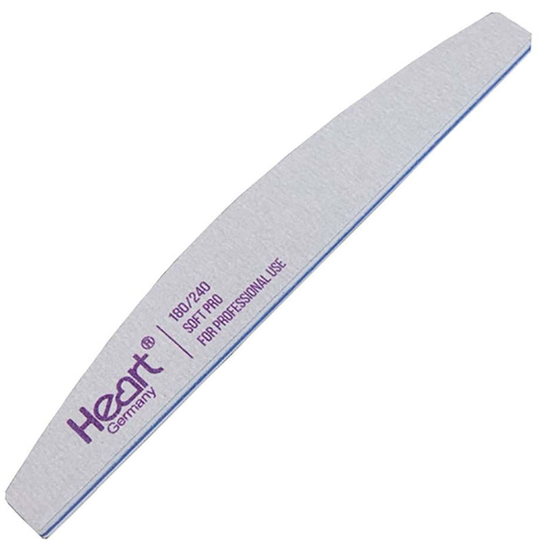 Пилка для ногтей Heart Half SOFT PRO 180/240, Абразивность: 180/240