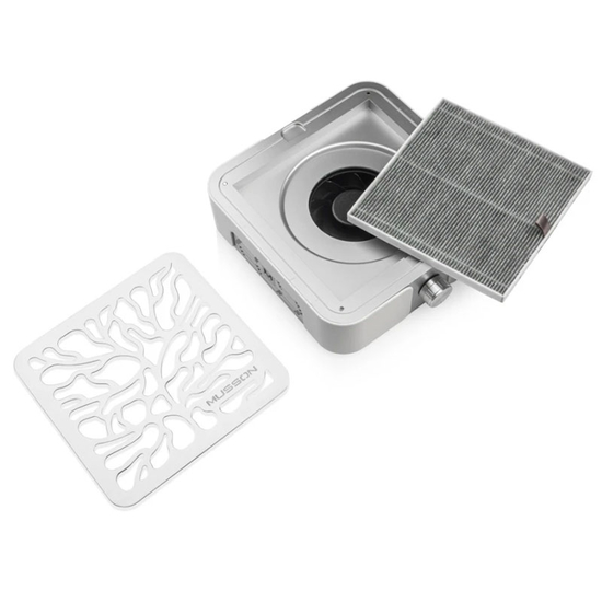 Вытяжка для маникюра MUSSON X3 72 Вт SILVER, Цвет: Silver6