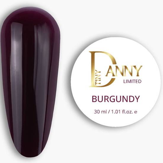 Гель для наращивания DANNY Builder Gel Burgundy Limited 30 мл, Объем: -30 мл, Цвет: Burgundy