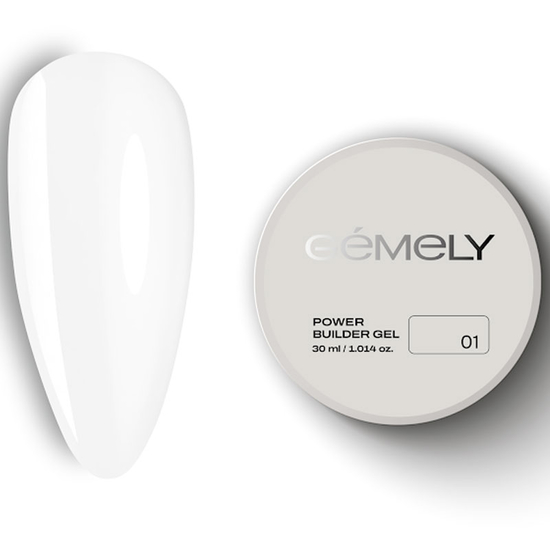 Гель для укрепления и наращивания Gemely Power Builder gel 001 30 мл, Объем: -30 мл, Цвет: 001